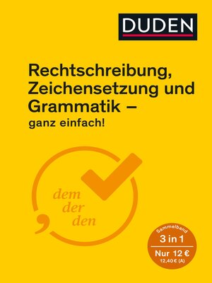 cover image of Rechtschreibung, Zeichensetzung und Grammatik – ganz einfach!